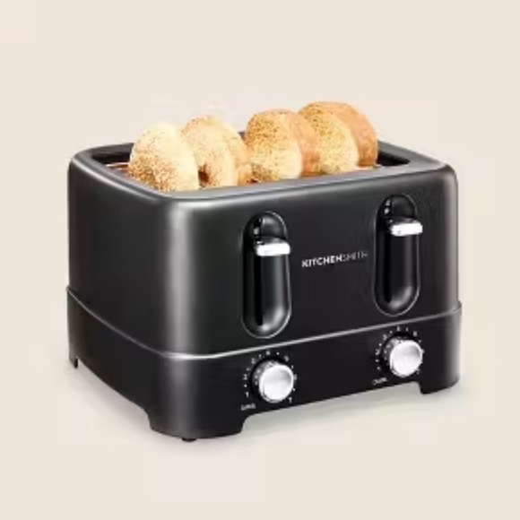 Abella Black Toaster with Adjustable Settings - Picture 2 of 4